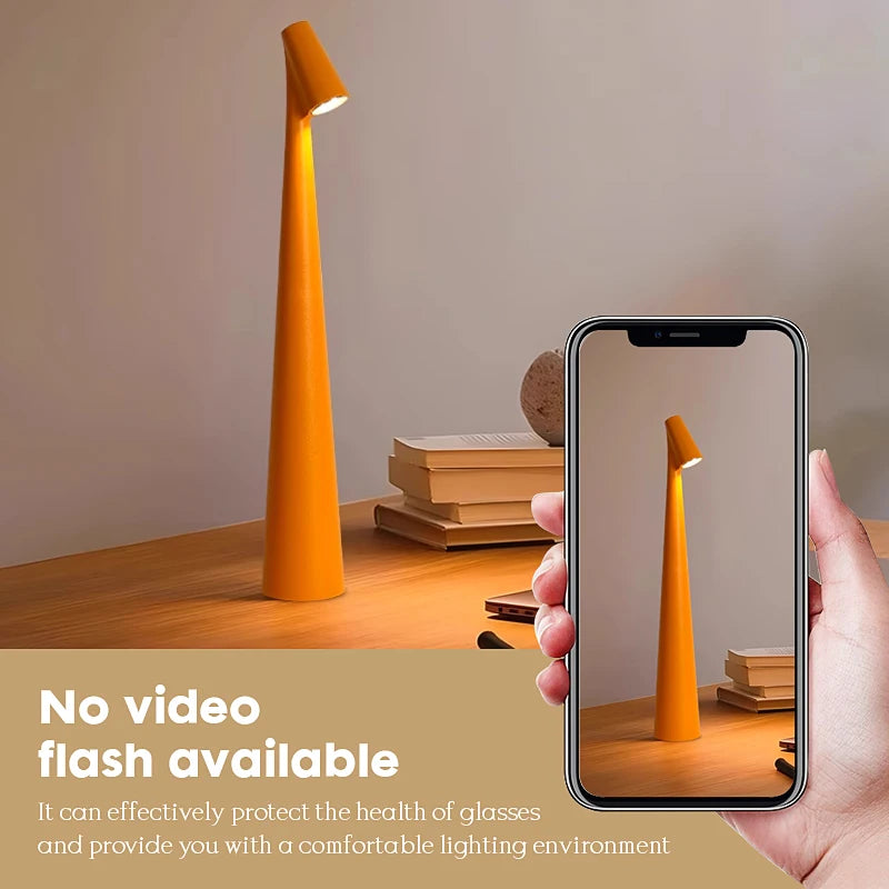 Portable led table lamp usb rechargeable desk light creative decorative lighting night lamps atmosphere desktop decor