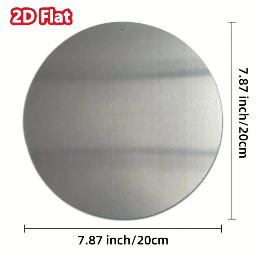 ’retro enchanted elf wooden sign – round iron decor candlelit forest scene | vintage wall art for home barn’ - united