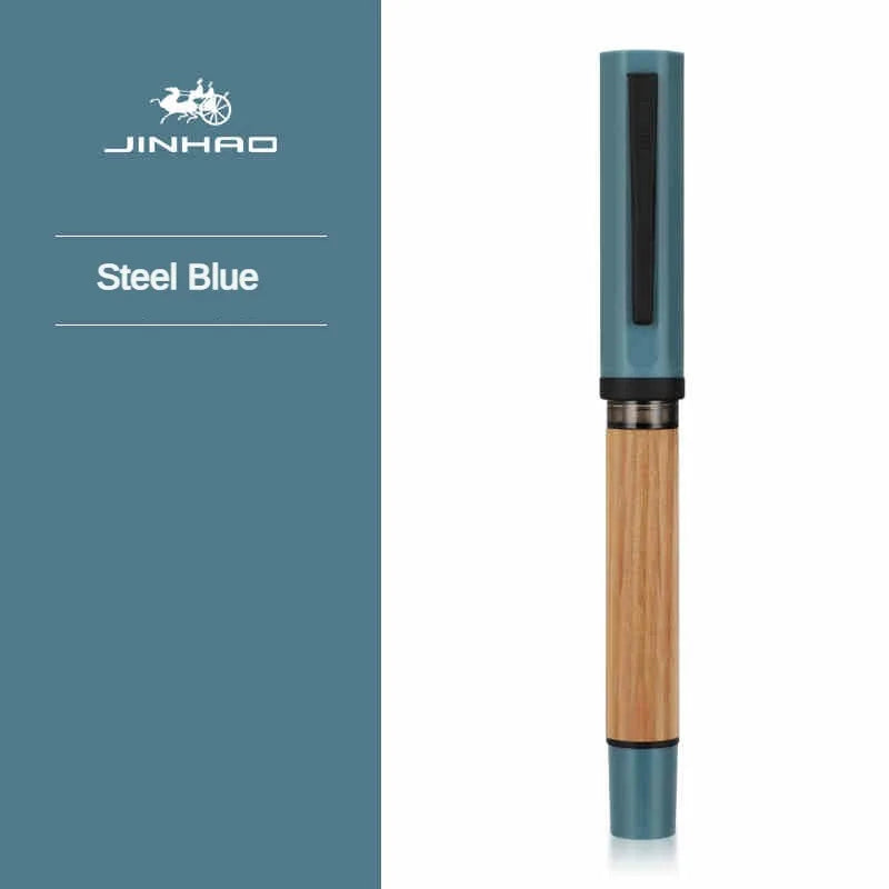 Jinhao 58 wood fountain pen high quality colors student f ef nib ink calligraphy stationery school office supplies