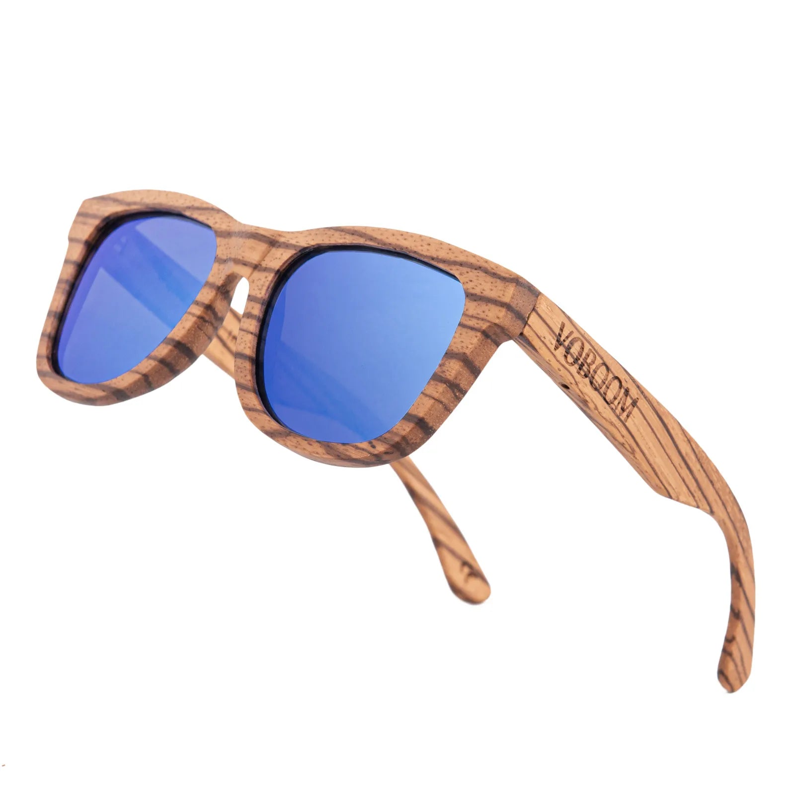 Voboom unisex carved design sunglasses polarized classic bamboo wooden sun glasses natural men women retro handmade