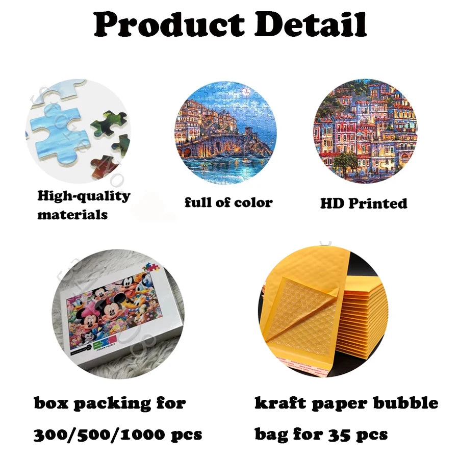 300/500/1000 pieces jigsaw puzzles one piece japanese anime puzzle cartoon picture splicing handmade toys for children