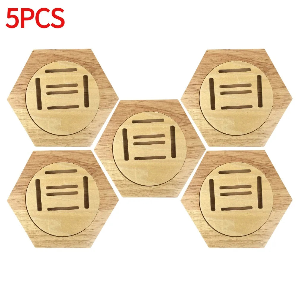 1-10pcs wooden medal display racks hexagonal honeycomb combination holder honor commemorative home wall decoration