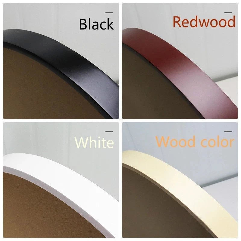 Creative round wooden photo frame diy wood wall hanging picture frames art paintings holder home living room decoration