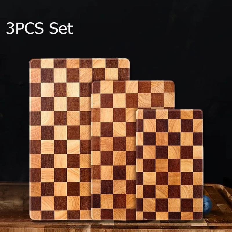 3pcs bamboo cutting board durable wood boards for kitchen chopping solid non-slip cut vegetable fruit - d-3pcs