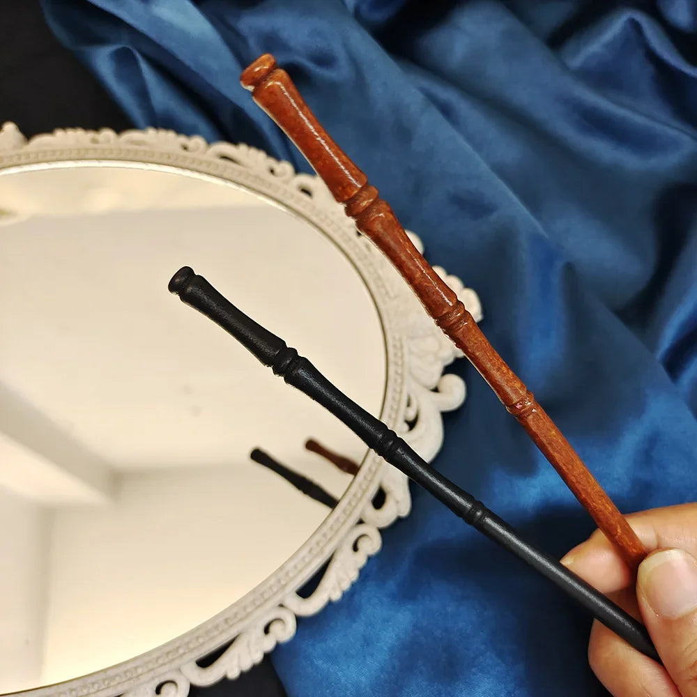 Chinese hair sticks bamboo shaped wooden hairpins girls hanfu party accessories vintage bun forks chopsticks jewelry