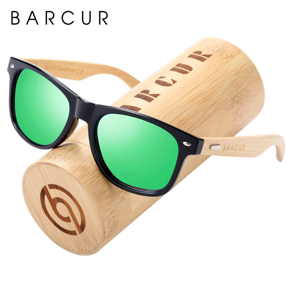 Barcur polarized bamboo sunglasses men wooden sun glasses women brand original wood uv400 oculos de sol